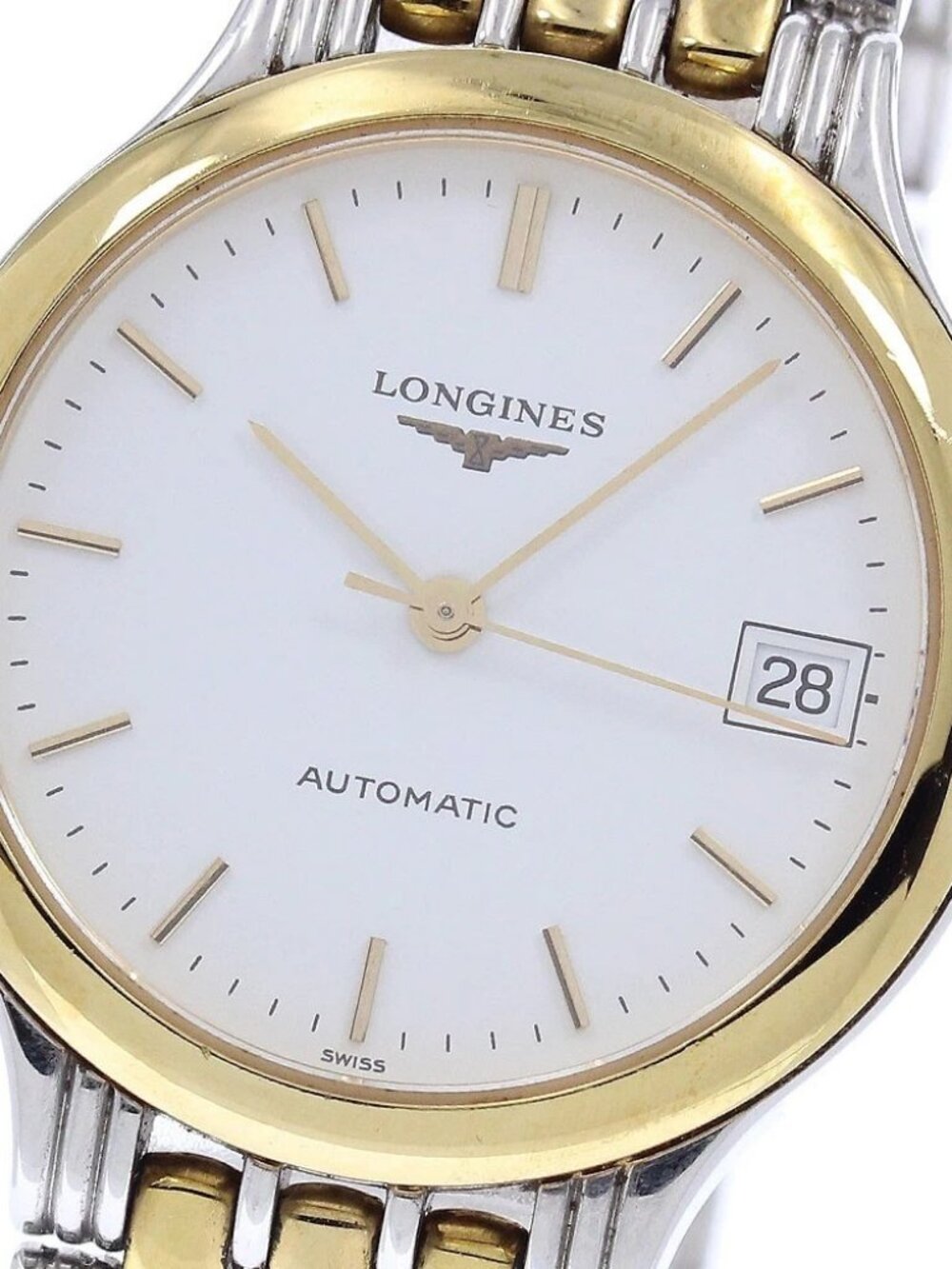 LONGINES Grand classic L5.650.3 Date white Dial Automatic Men's Watch_